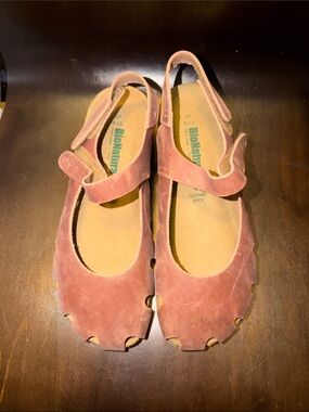 NWOT Mauve Leather BioNatura Easy MaryJane Clog Sandals